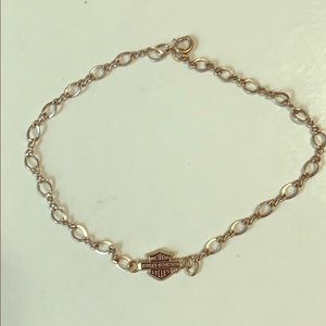 Harley-Davidson 10k white gold bracelet